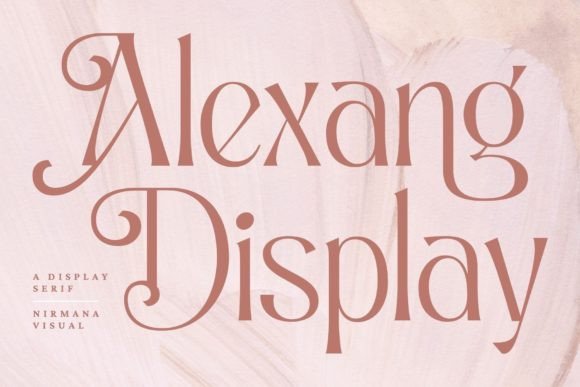 Alexang Display: The Serif Font That Makes Your Campaign Stand Out