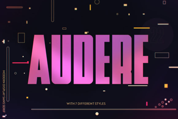 Audere: A Display Font That Commands Attention—Thoughtfully