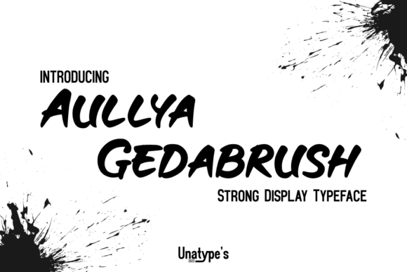 Aullya Gedabrush: A Bold Display Font for Scroll-Stopping Marketing