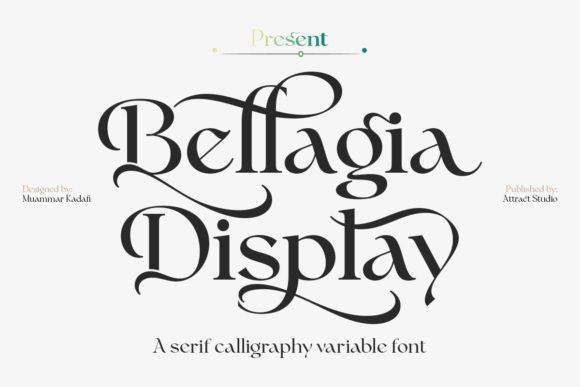 Bellagia Display: A Serif Font That Elevates Real Small Business Branding