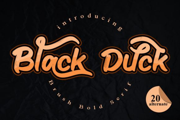 Black Duck: A Display Font That Feels Like Home