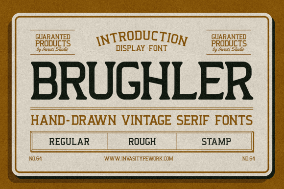 Brughler: A Bold Display Font That Anchors Real Brand Identity