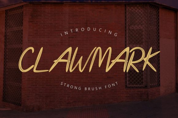 Clawmark: A Brushed Display Font for Bold Digital Identity