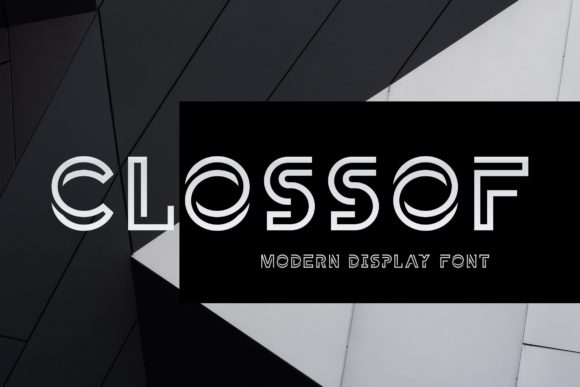Clossof: A Display Font That Cuts Through the Feed