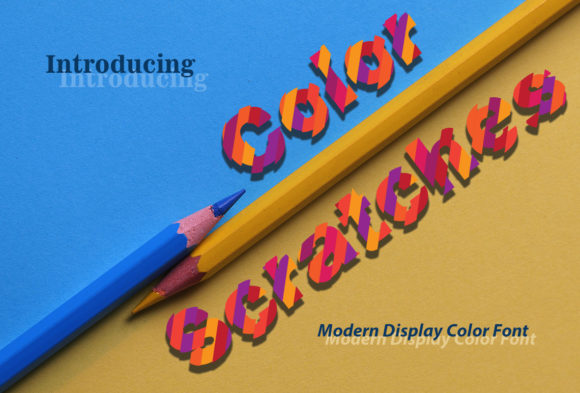 Color Scratches: A Vibrant Display Font for Playful Brand Identities