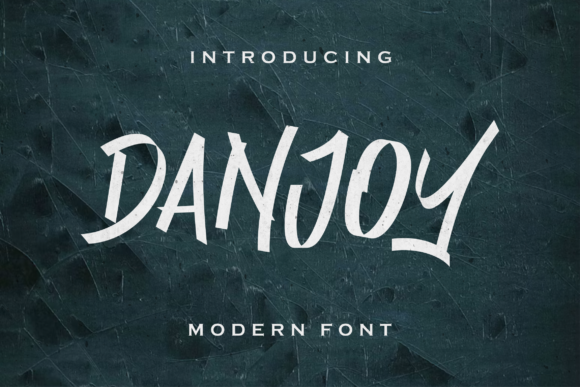 Danjoy: A Refreshing Brushed Display Font for Digital Brands