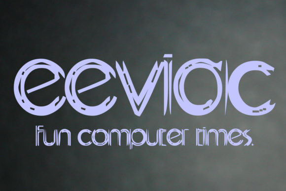 Eeviac: A Distressed Tech Display Font for Bold Digital Headlines