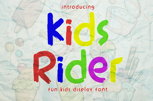 Kids Rider: A Playful Display Font That Makes Your Brand Feel Joyful