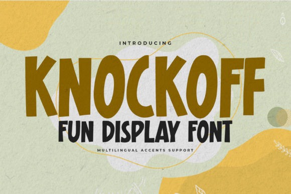Knockoff: A Display Font That Anchors Editorial Mood