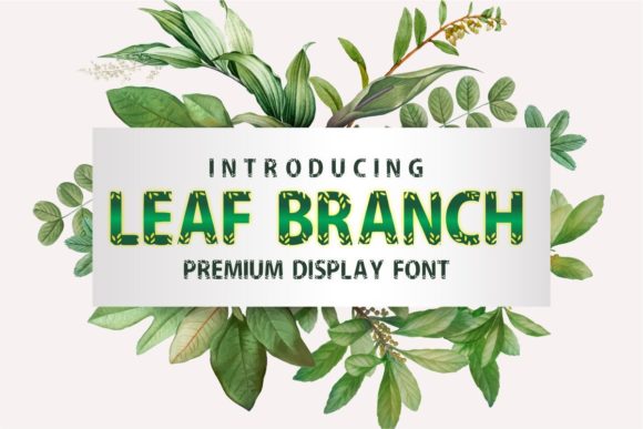 Leaf Branch: A Fresh Display Font for Scroll-Stopping Campaigns