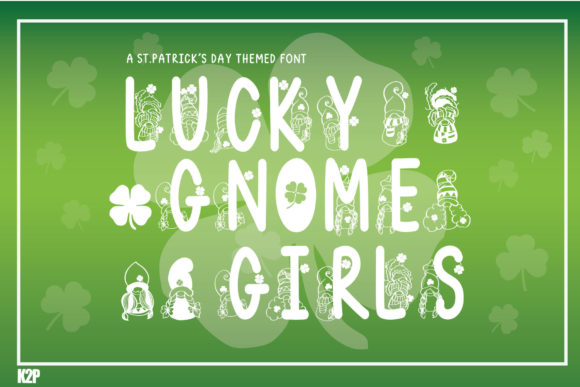 Lucky Gnome Girls: A Festive Display Font That Feels Handmade, Not Hokey