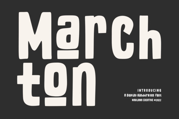 Marchton: A Bold Vintage Display Font for Crafters