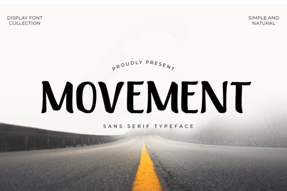 Movement: An Elegant Display Typeface for Editorial Design