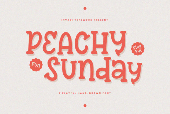 Peachy Sunday: A Chic Display Font for Digital Branding