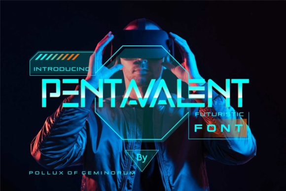 Pentavalent: A Bold, Structured Display Font