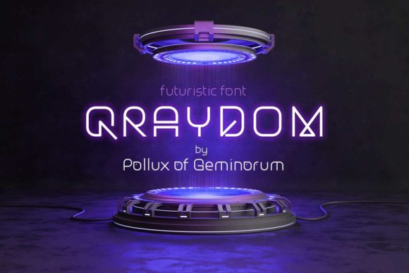 Qraydom: A Futuristic Display Font for Editorial Impact