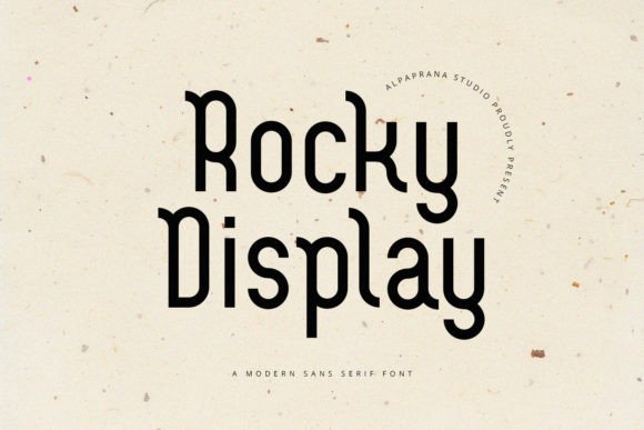 Rocky Display: A Fresh Sans Serif for Real Digital Layouts