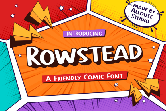 Rowstead: A Playful Display Font for Handmade Charm