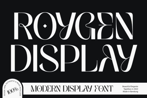 Roygen Display: A Stylish Sans Serif Font for Crafters & Sellers