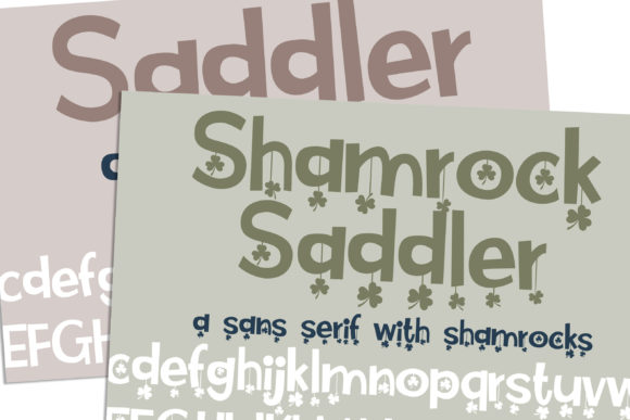 Saddler Shamrock Saddler: A Playful, Polished Display Font for Small Brands