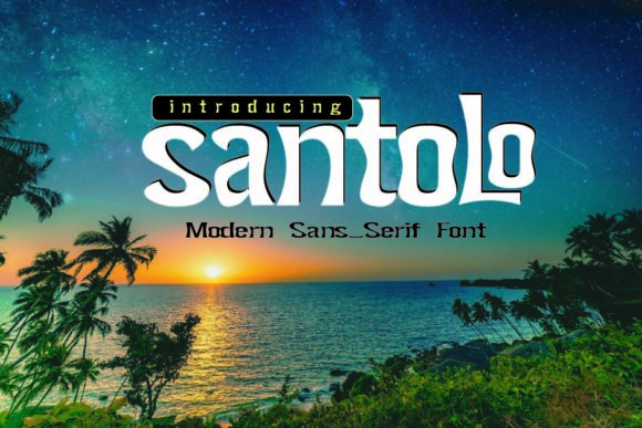 Santolo: A Bold, Clean Display Font for Real Business Branding
