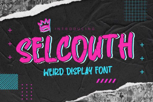 SELCOUTH: A Weird Display Font That Feels Authentically Classy