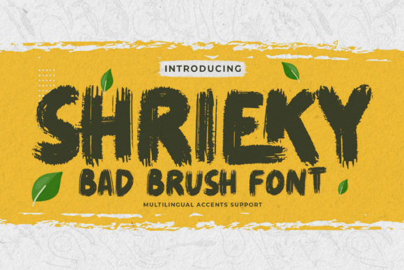 SHRIEKY: A Bold Display Font That Delivers Personality