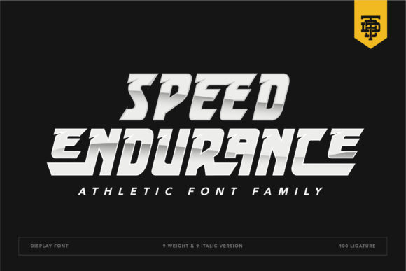 Speed Endurance: A Bold Display Font for Handmade Energy