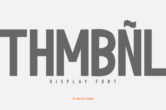 Thmbnl: A Bold Display Font That Builds Brand Trust