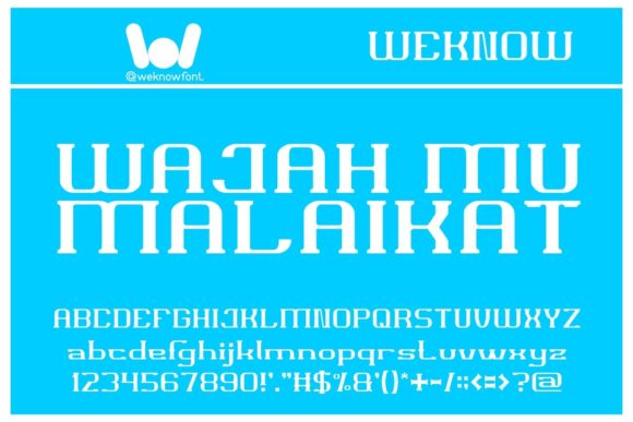Wajah Mu Malaikat: A Standout Display Font for Handmade Brands
